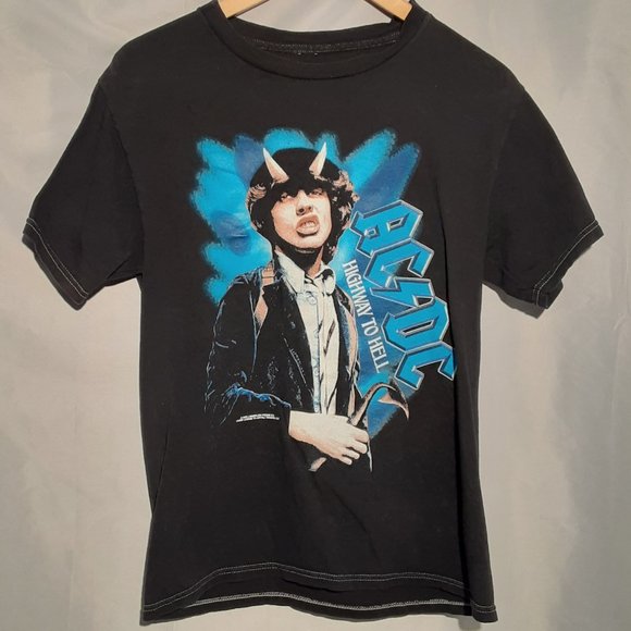 Rockware | Shirts | Acdc Angus Young Tshirt Size Small Rock Highway To ...